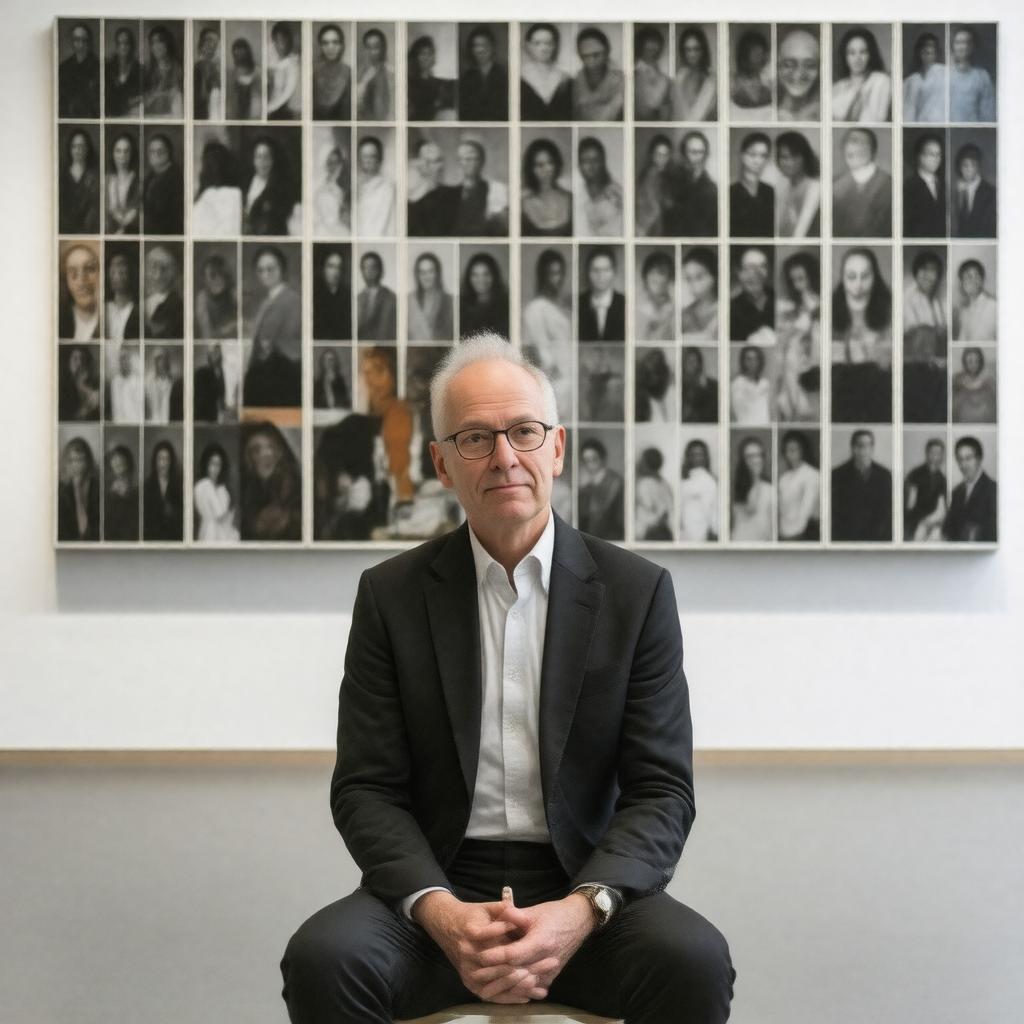 AI-created image of Hans Ulrich Obrist