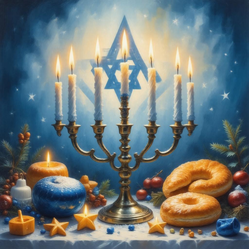 AI-created image of Hanukkah