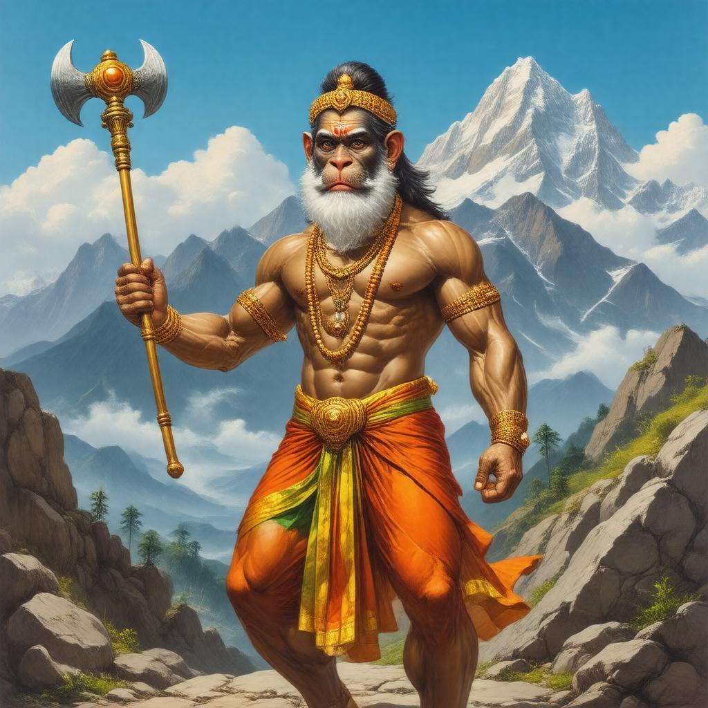AI-created image of Hanuman