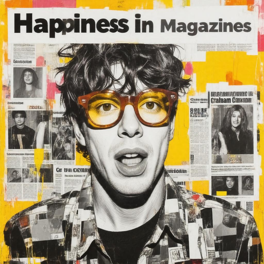Click to view larger image AI-created image of Happiness in Magazines