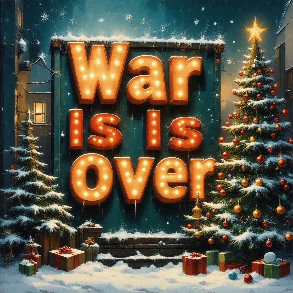 AI-created image of Happy Xmas (War Is Over)