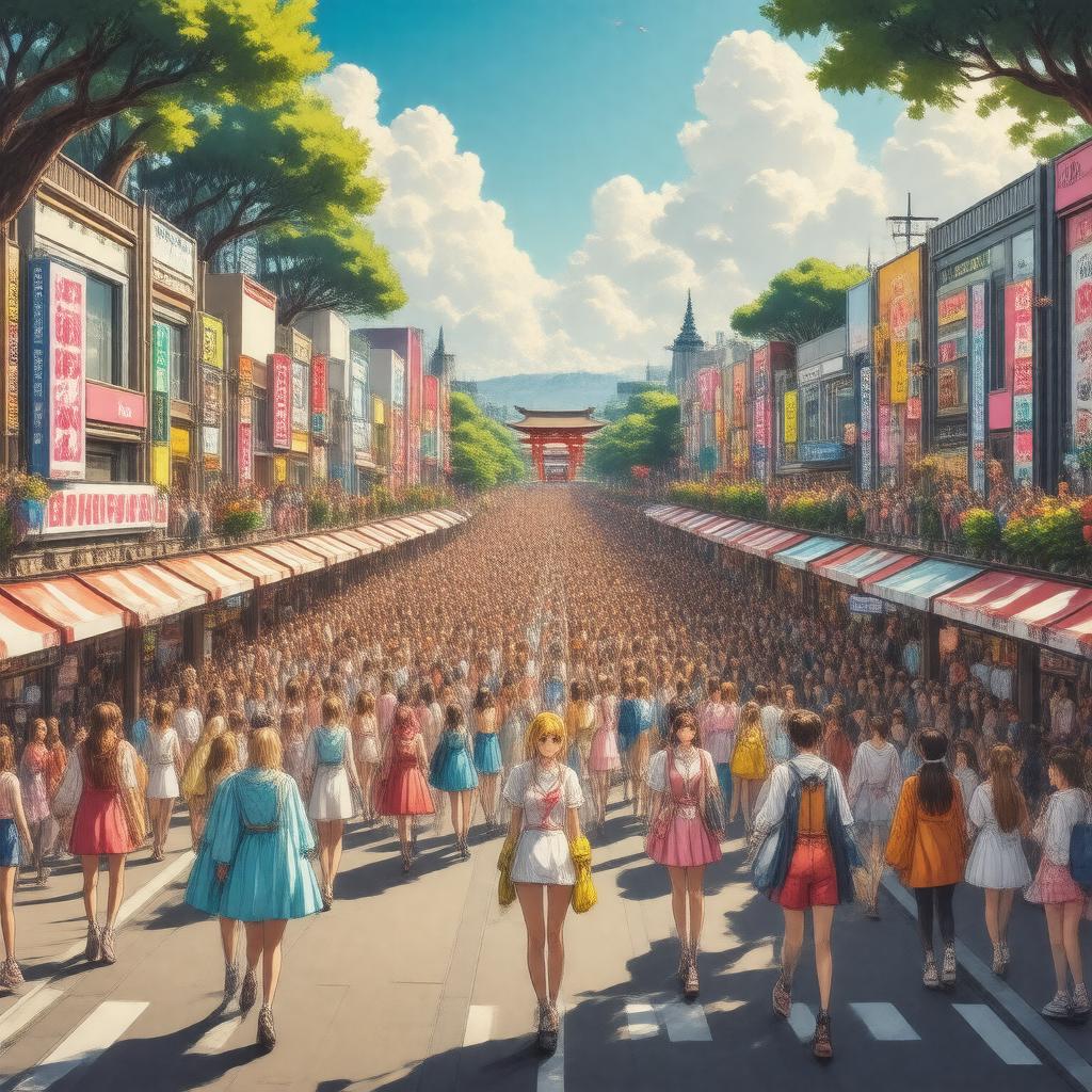 AI-created image of Harajuku