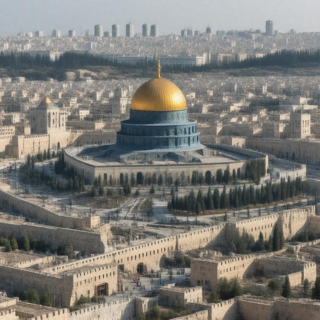AI-created image of Haram al-Sharif