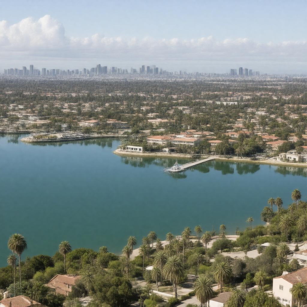 AI-created image of Harbor City