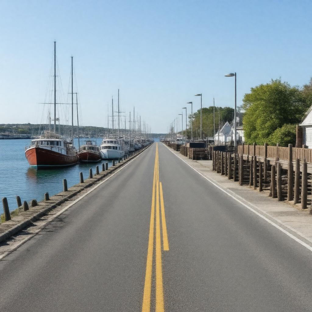 AI-created image of Harbor Road