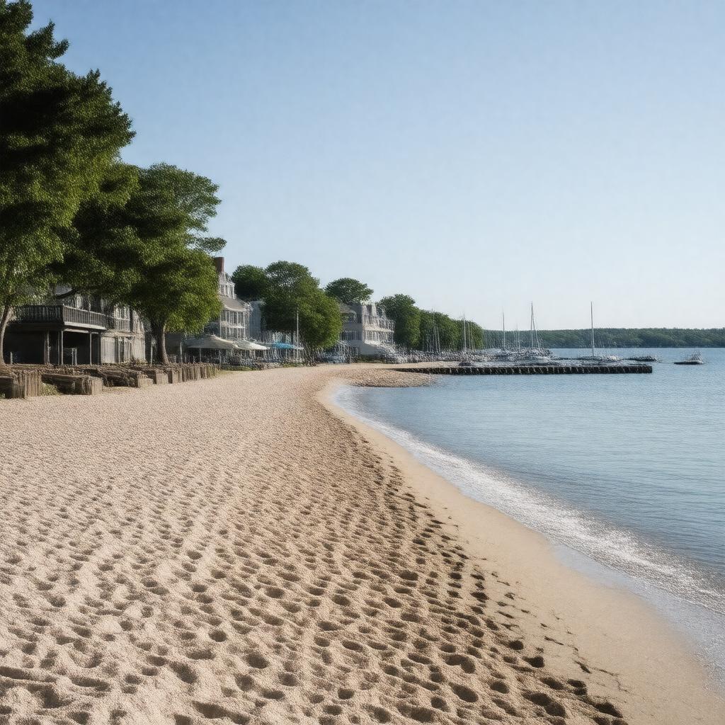 Click to view larger image AI-created image of Harborview Beach