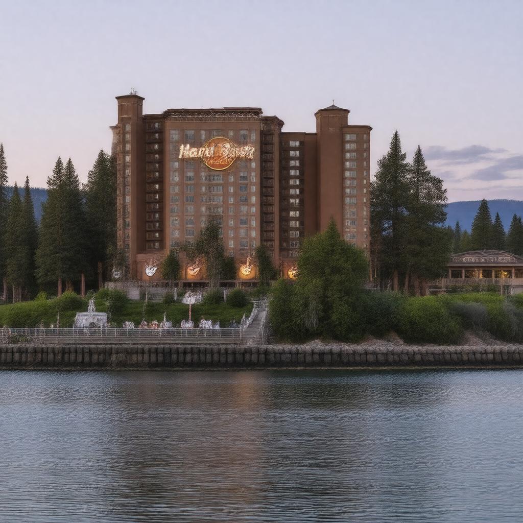 AI-created image of Hard Rock Hotel & Casino Lake Tahoe