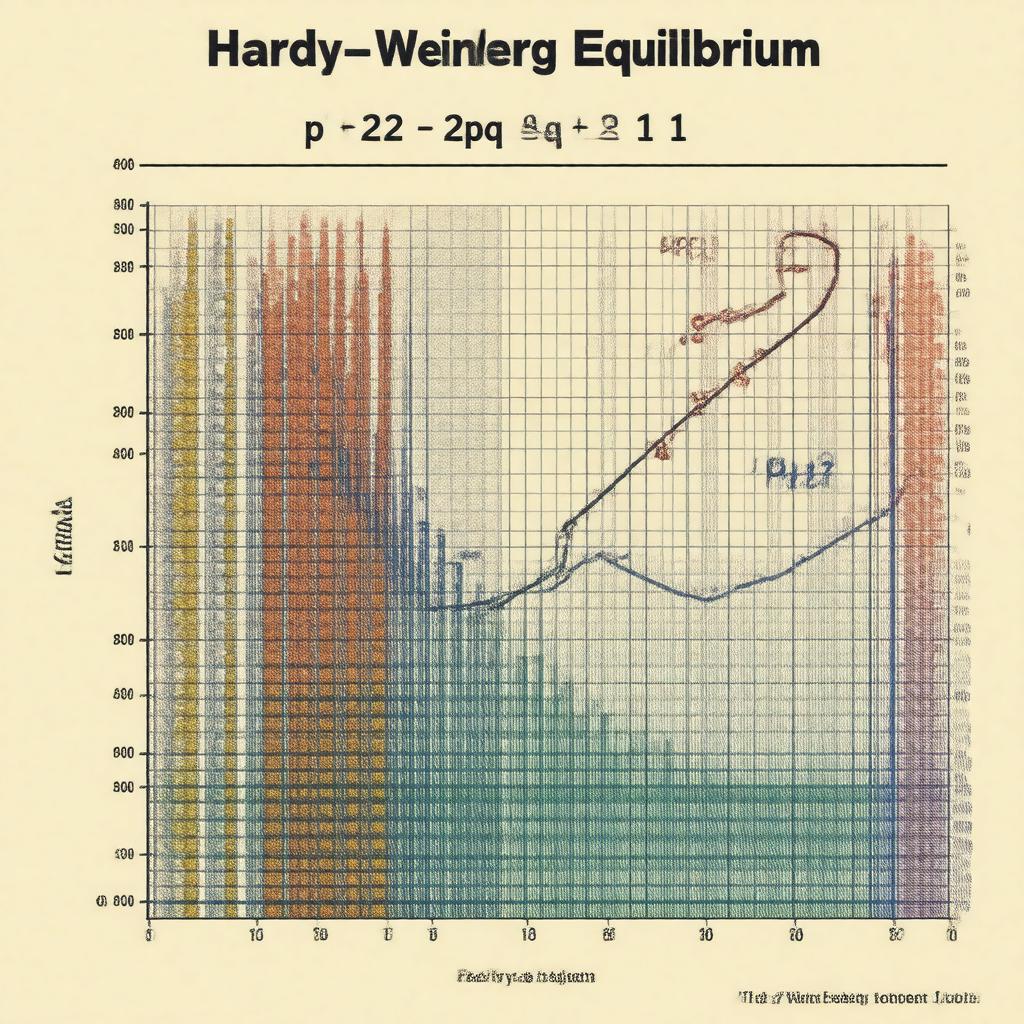 AI-created image of Hardy–Weinberg law