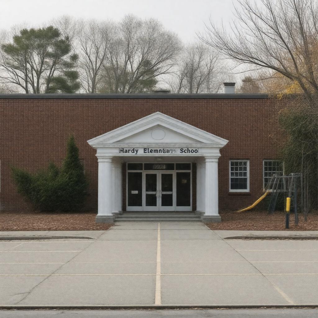 AI-created image of Hardy Elementary School