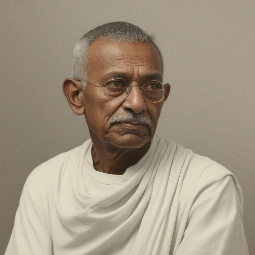 Click to view larger image AI-created image of Harilal Gandhi