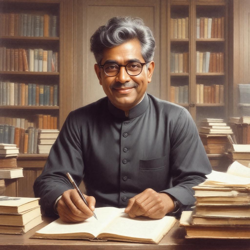 AI-created image of Harivansh Rai Bachchan