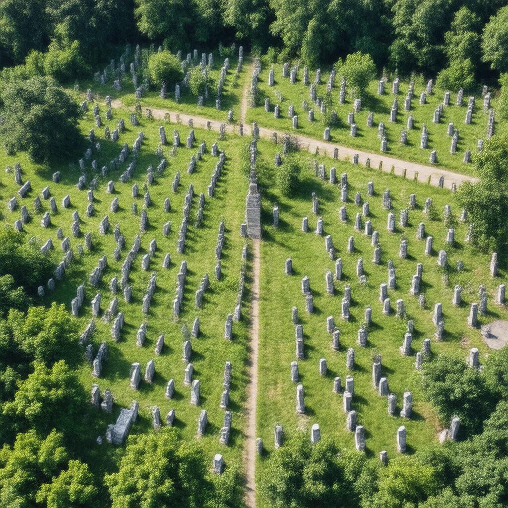 AI-created image of Harleigh Cemetery