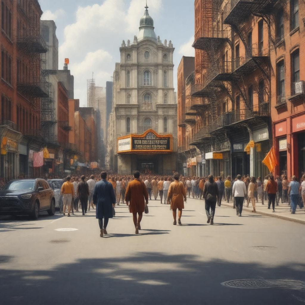 AI-created image of Harlem, New York City, USA