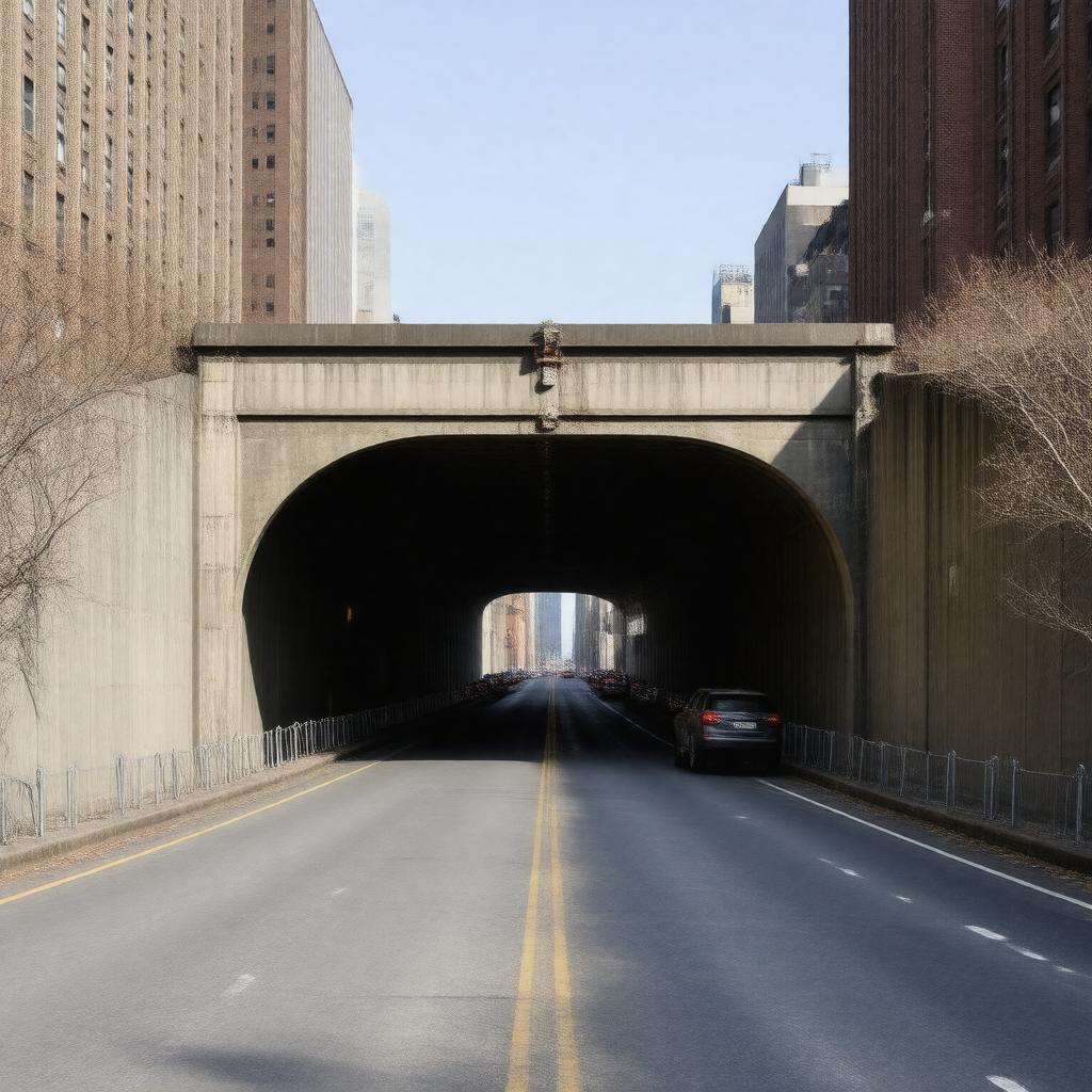 AI-created image of Harlem River Drive Tunnel