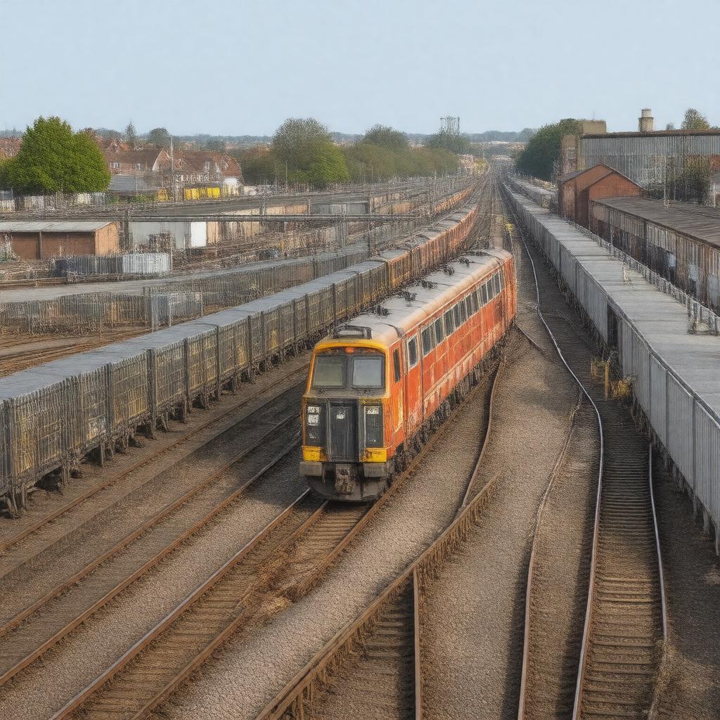 AI-created image of Harlesden Sidings
