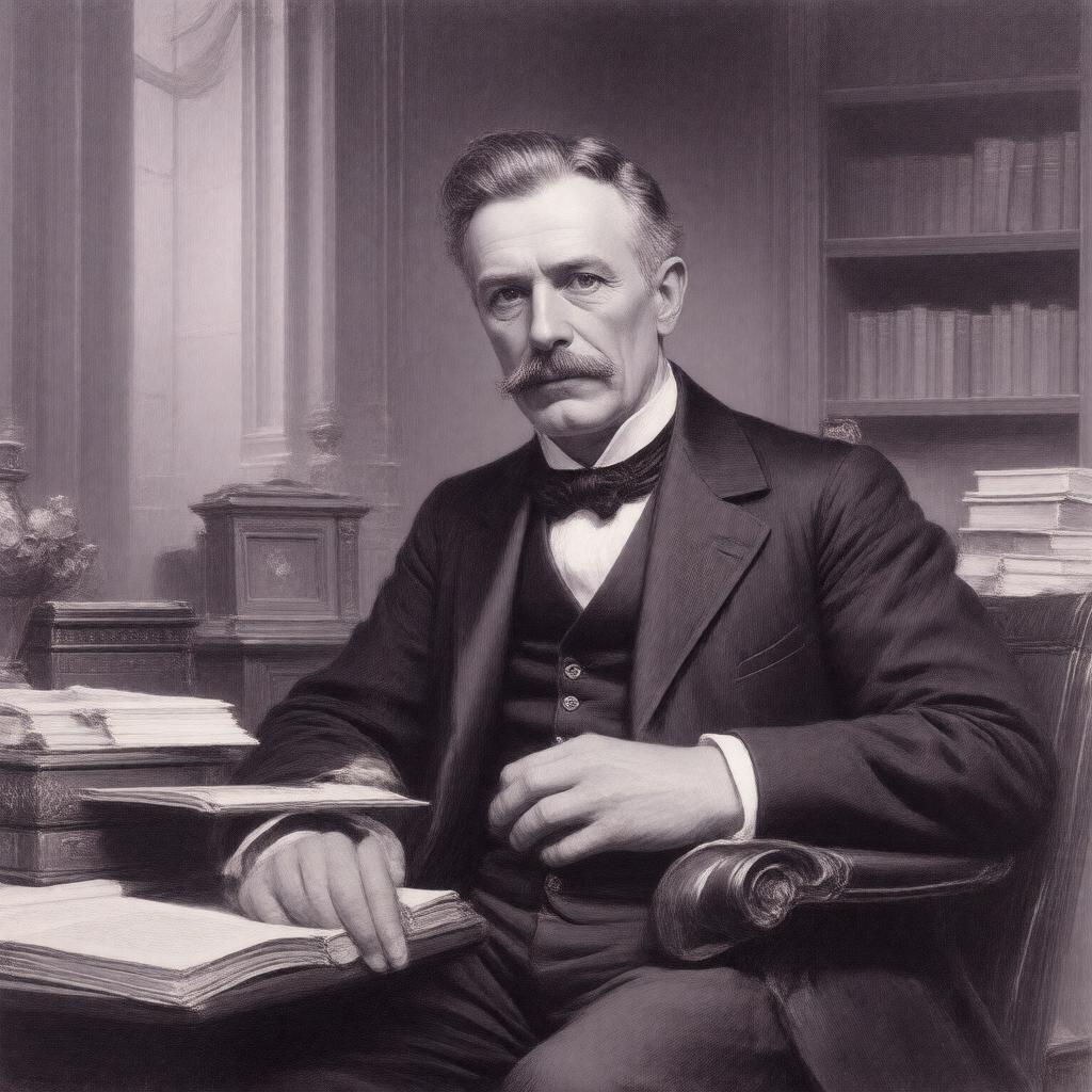 AI-created image of Harley Granville-Barker