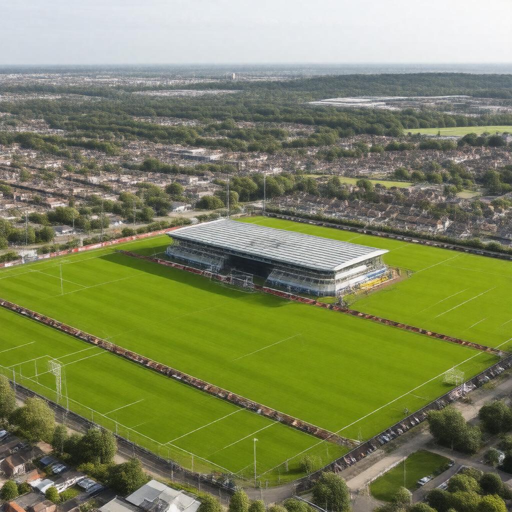 AI-created image of Harlington training ground