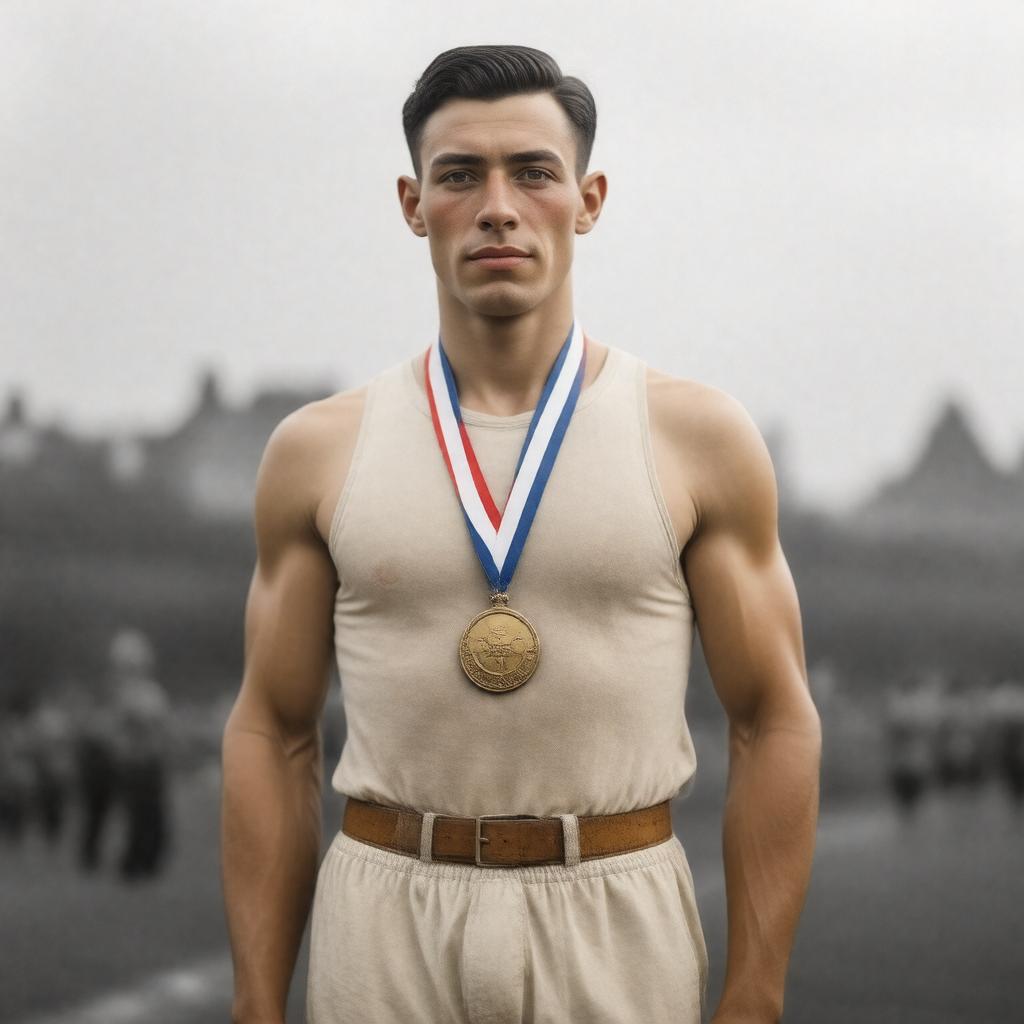 AI-created image of Harold Abrahams