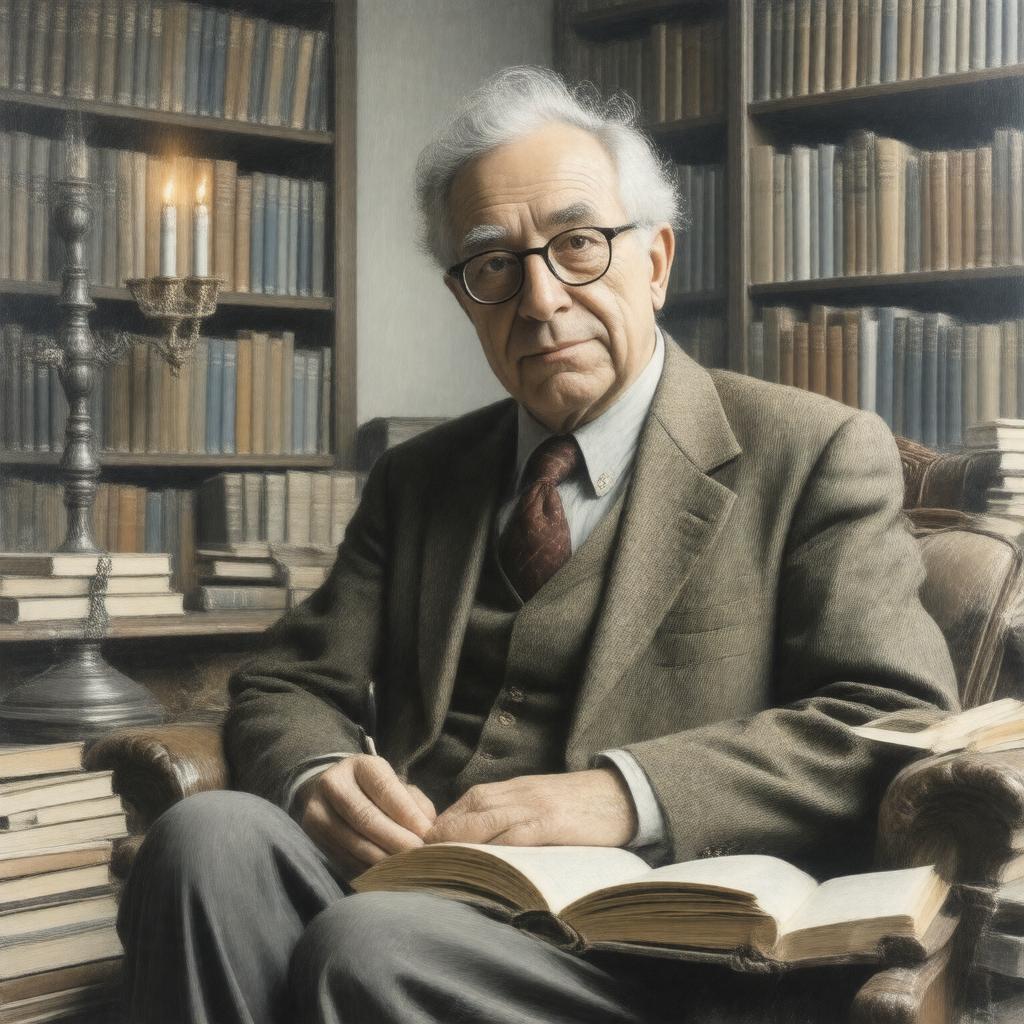 AI-created image of Harold Bloom