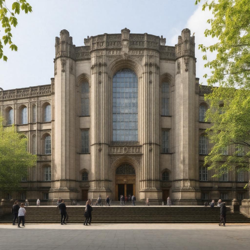 Click to view larger image AI-created image of Harold Cohen Library