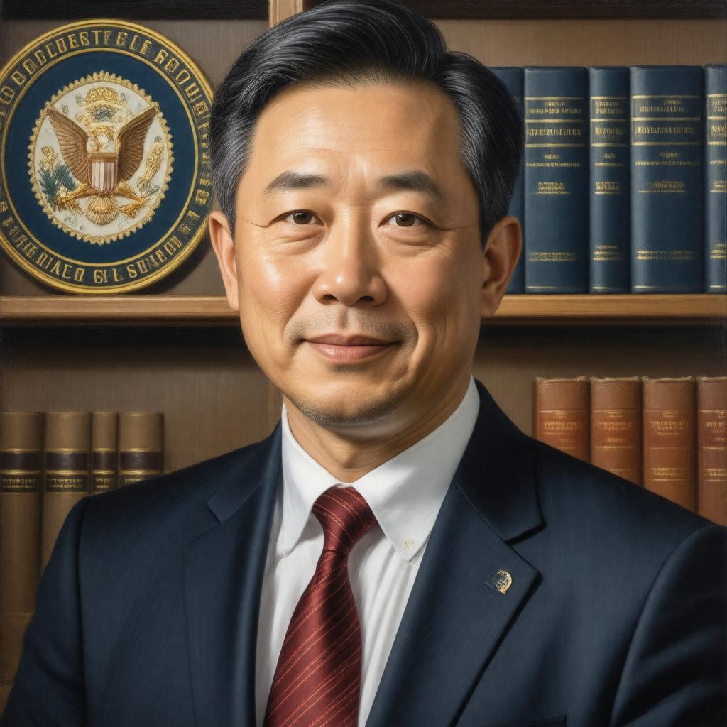 AI-created image of Harold Hongju Koh