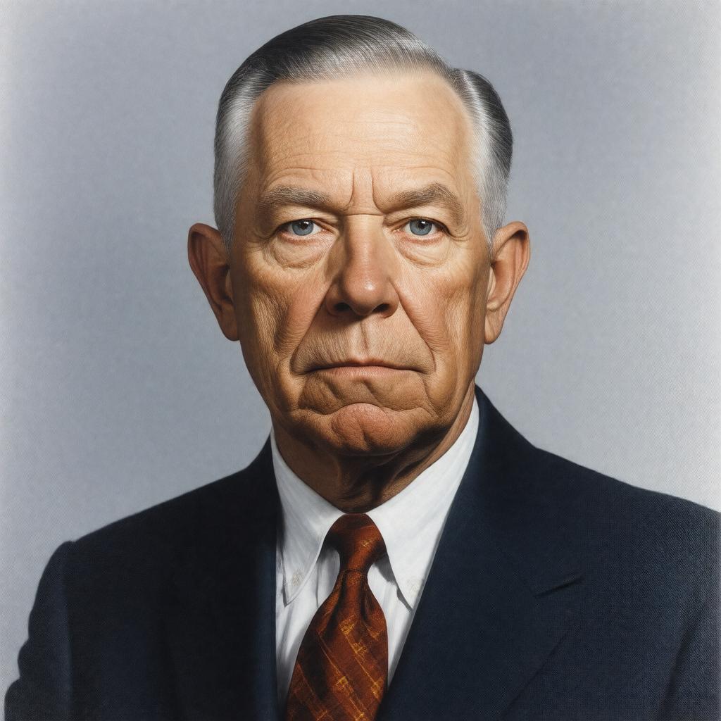 AI-created image of Harold Ickes