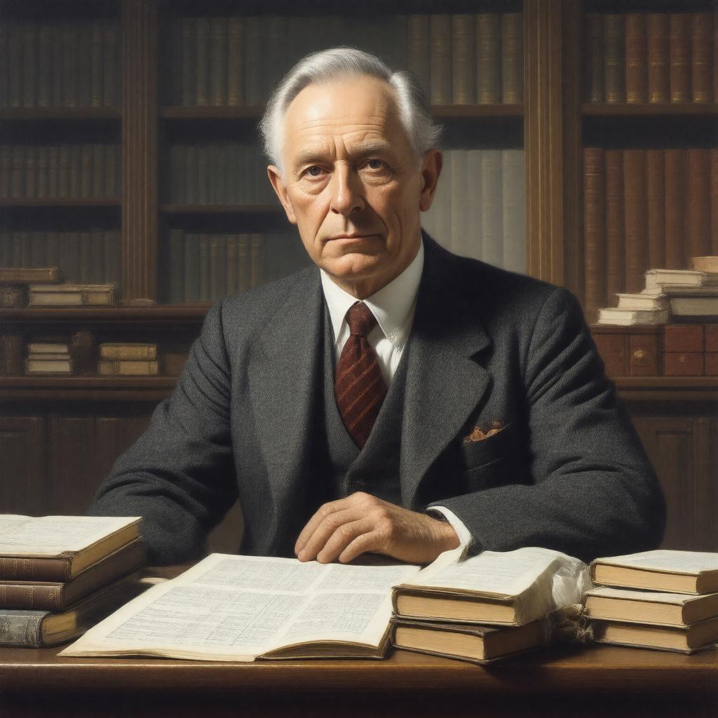 AI-created image of Harold Jeffreys