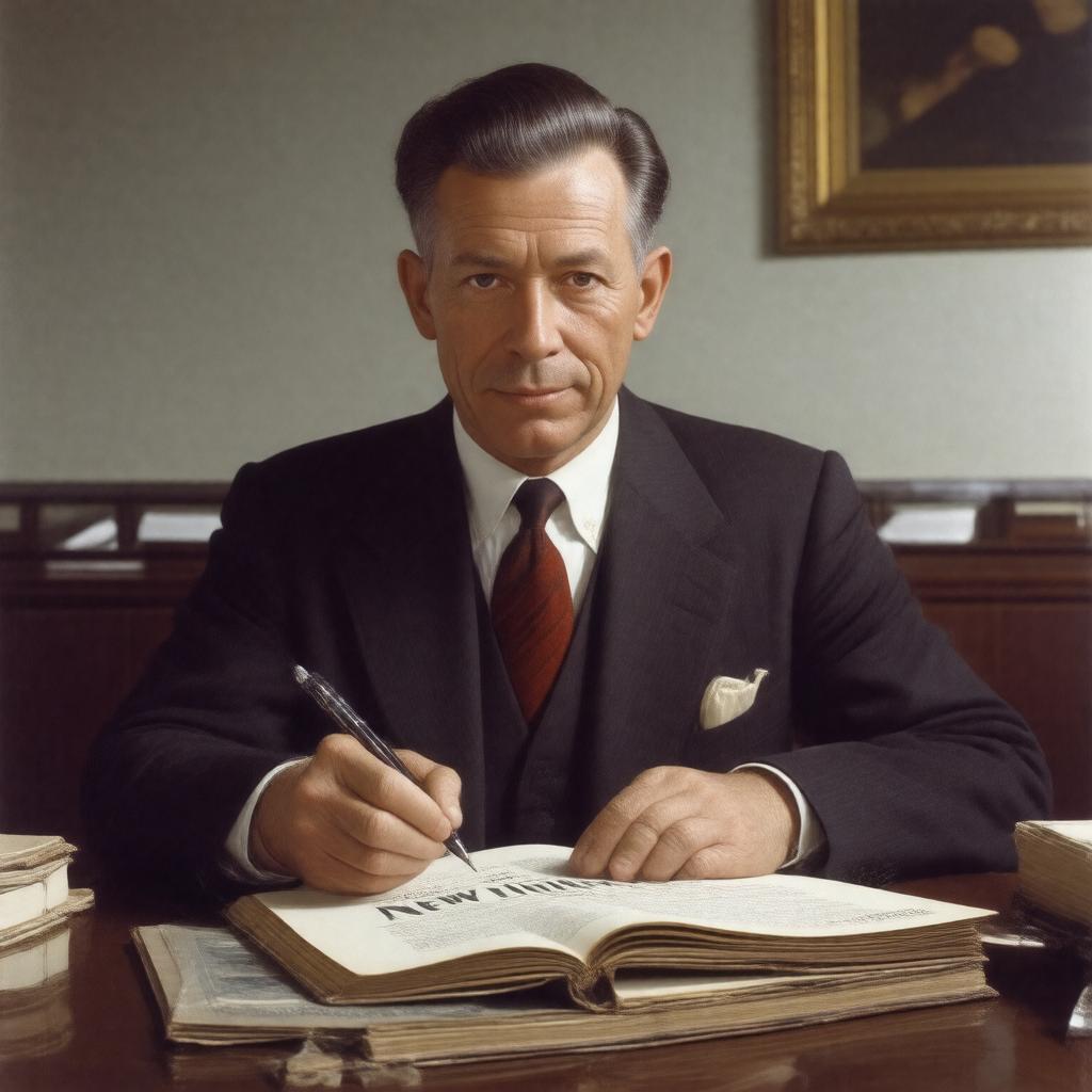 AI-created image of Harold Ross
