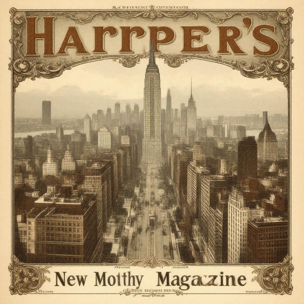 Click to view larger image AI-created image of Harper's New Monthly Magazine