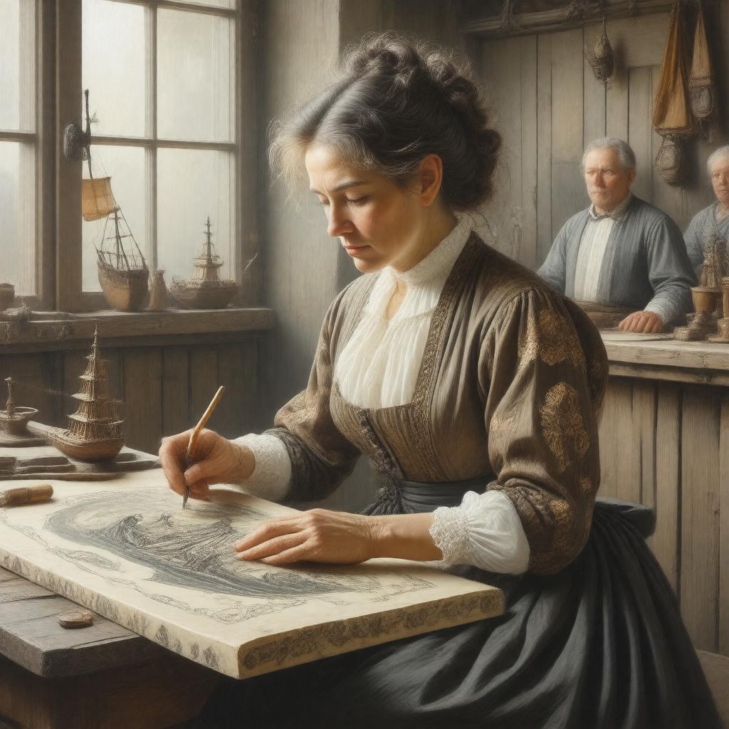 AI-created image of Harriet Brackett Spence