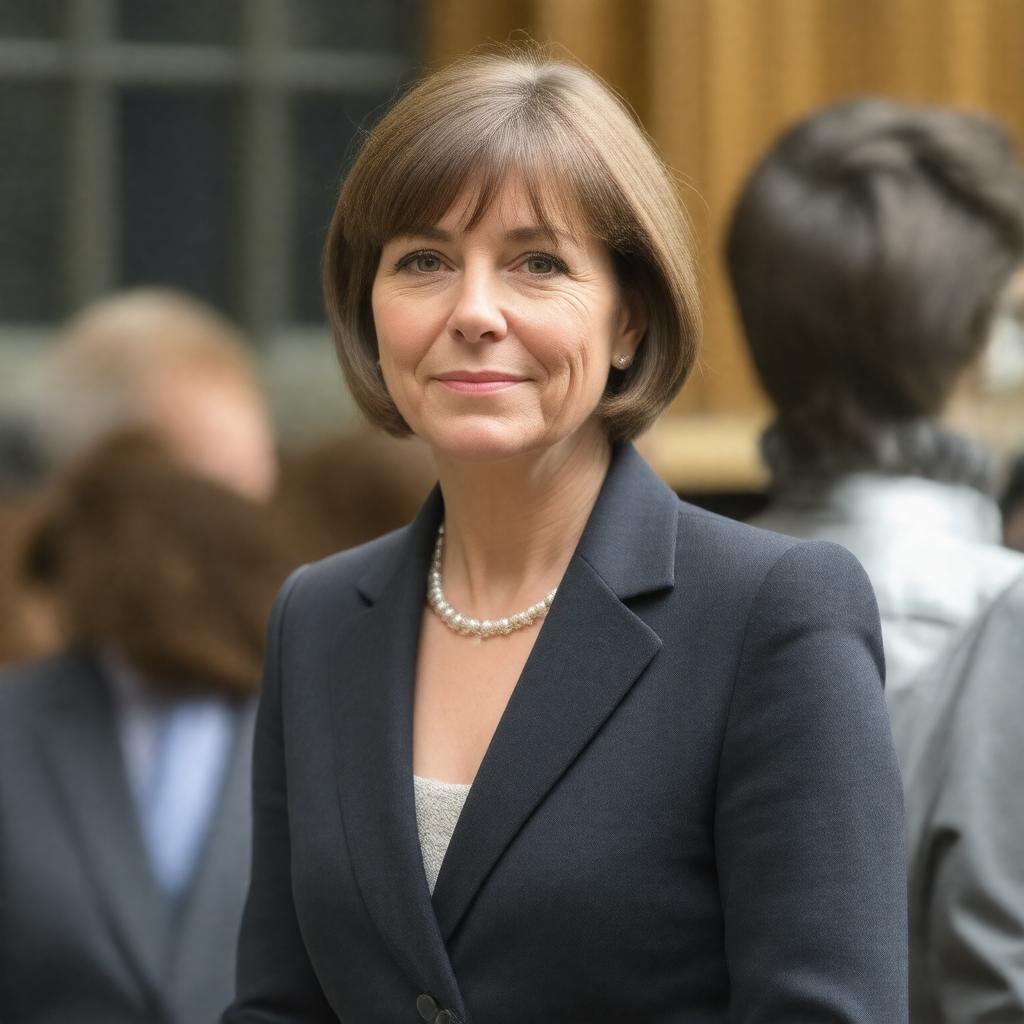 Click to view larger image AI-created image of Harriet Harman (acting)