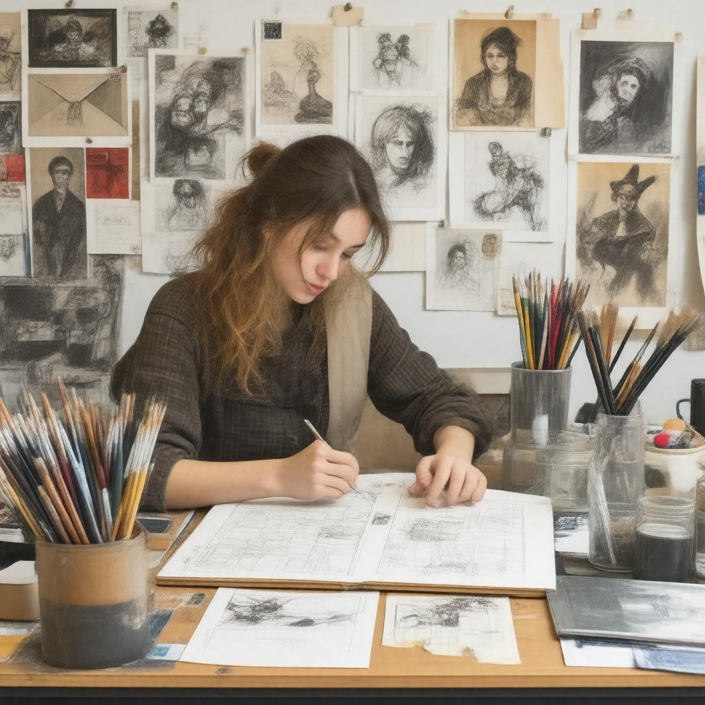 AI-created image of Harriet Russell