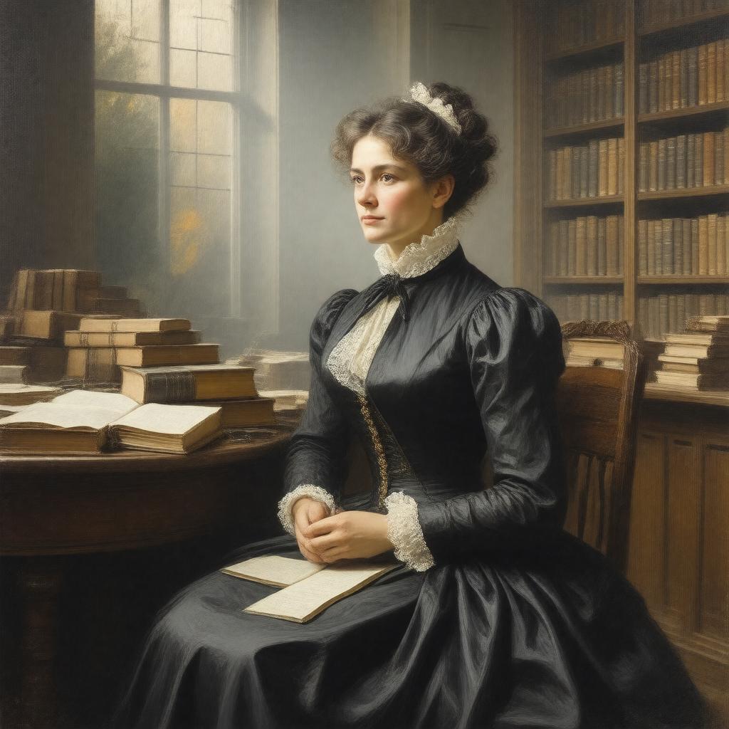 AI-created image of Harriet Taylor Mill