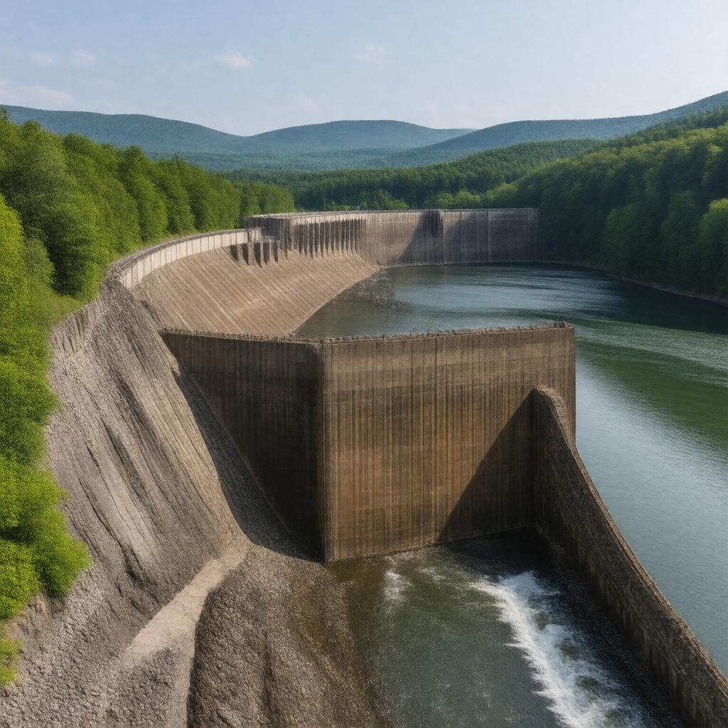 AI-created image of Harriman Dam