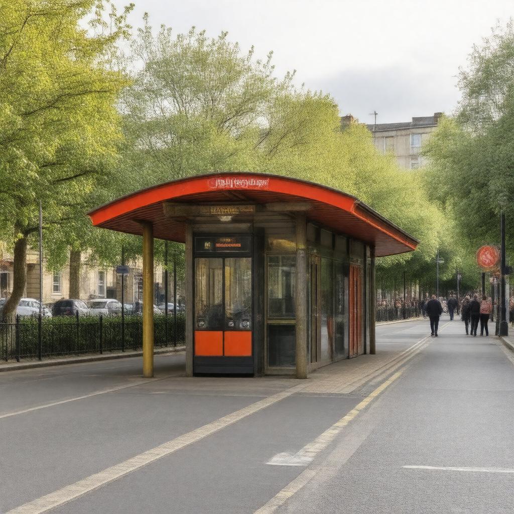 AI-created image of Harringay Green Lanes railway station