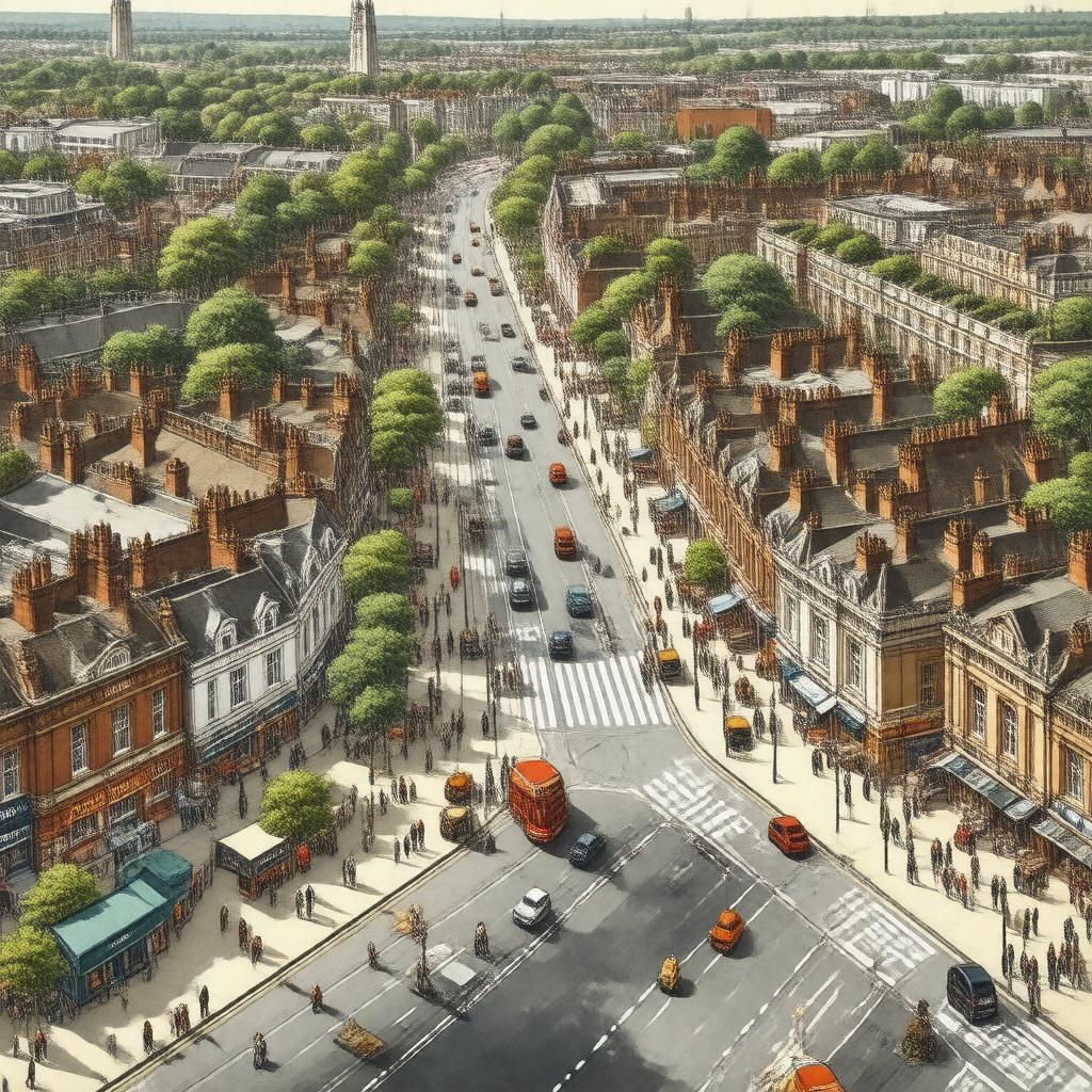 AI-created image of Harringay, London, England