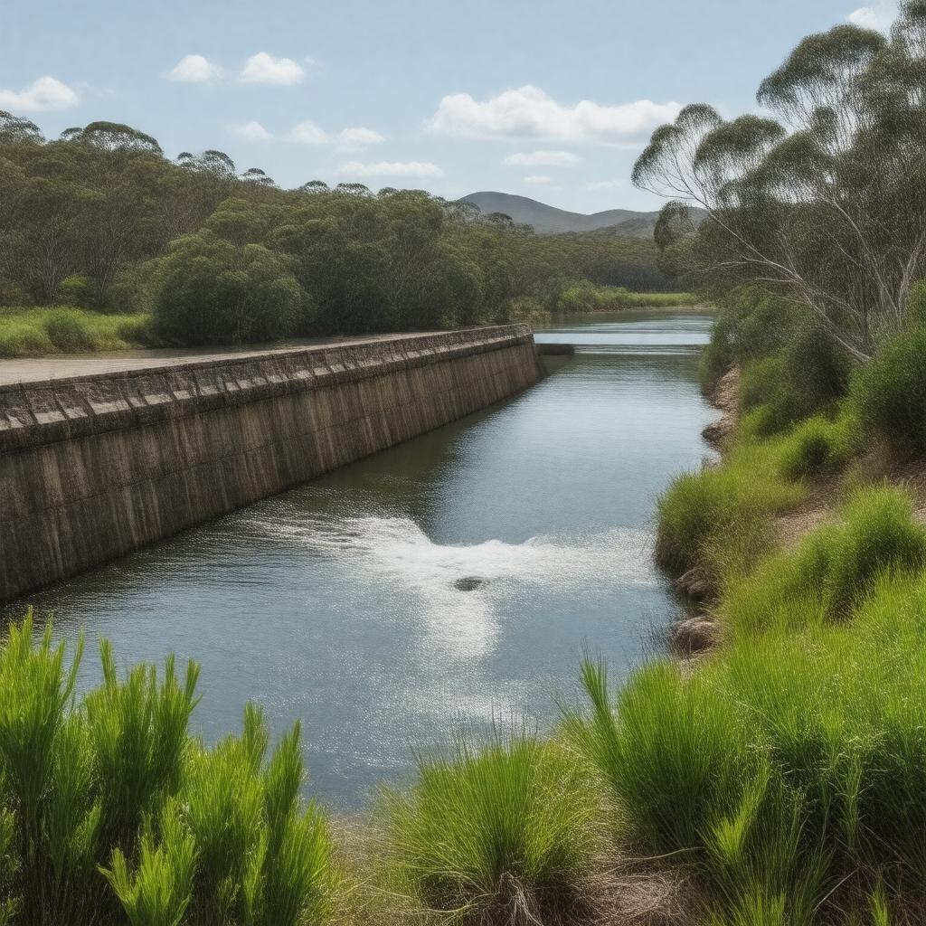 AI-created image of Harris Dam