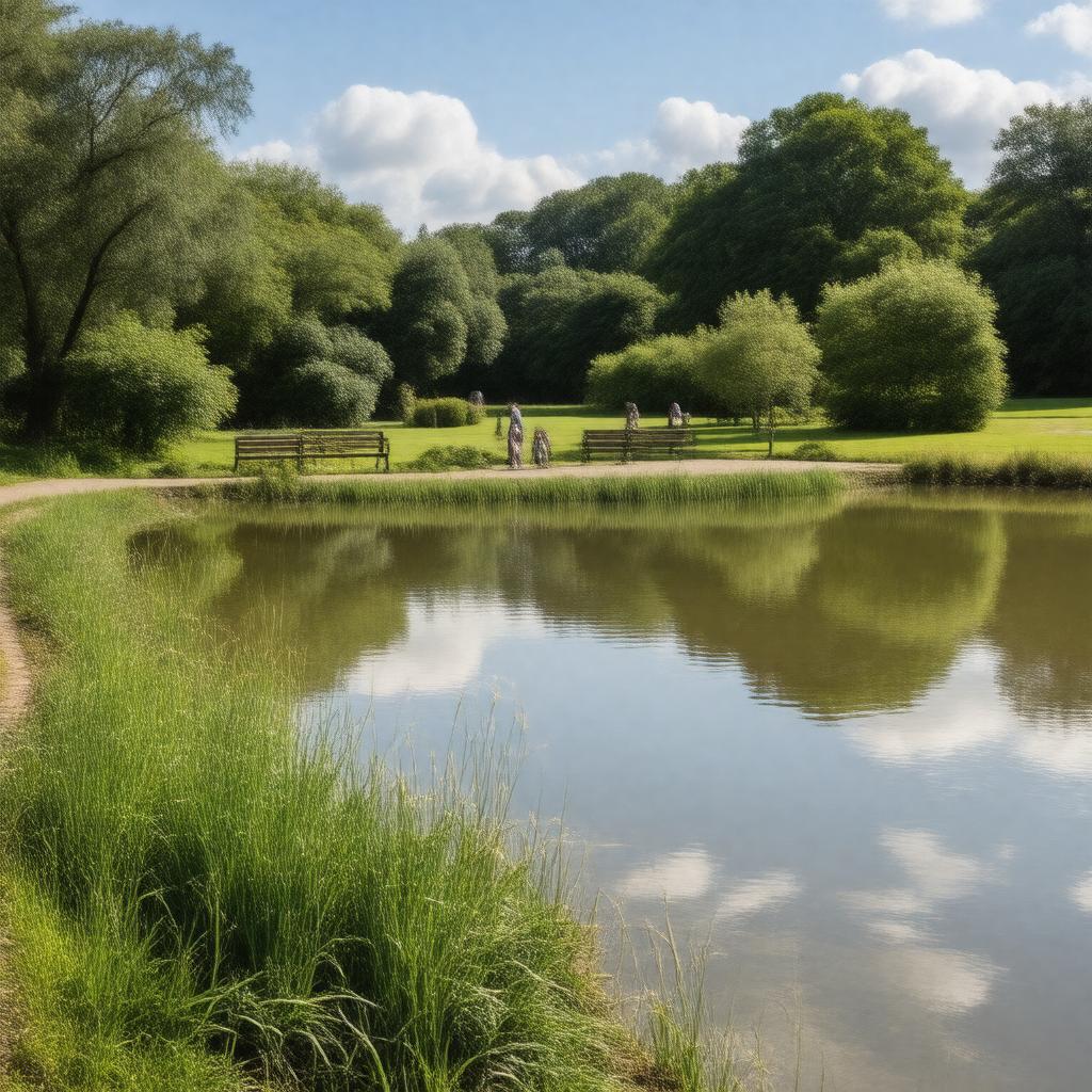 AI-created image of Harris Garden