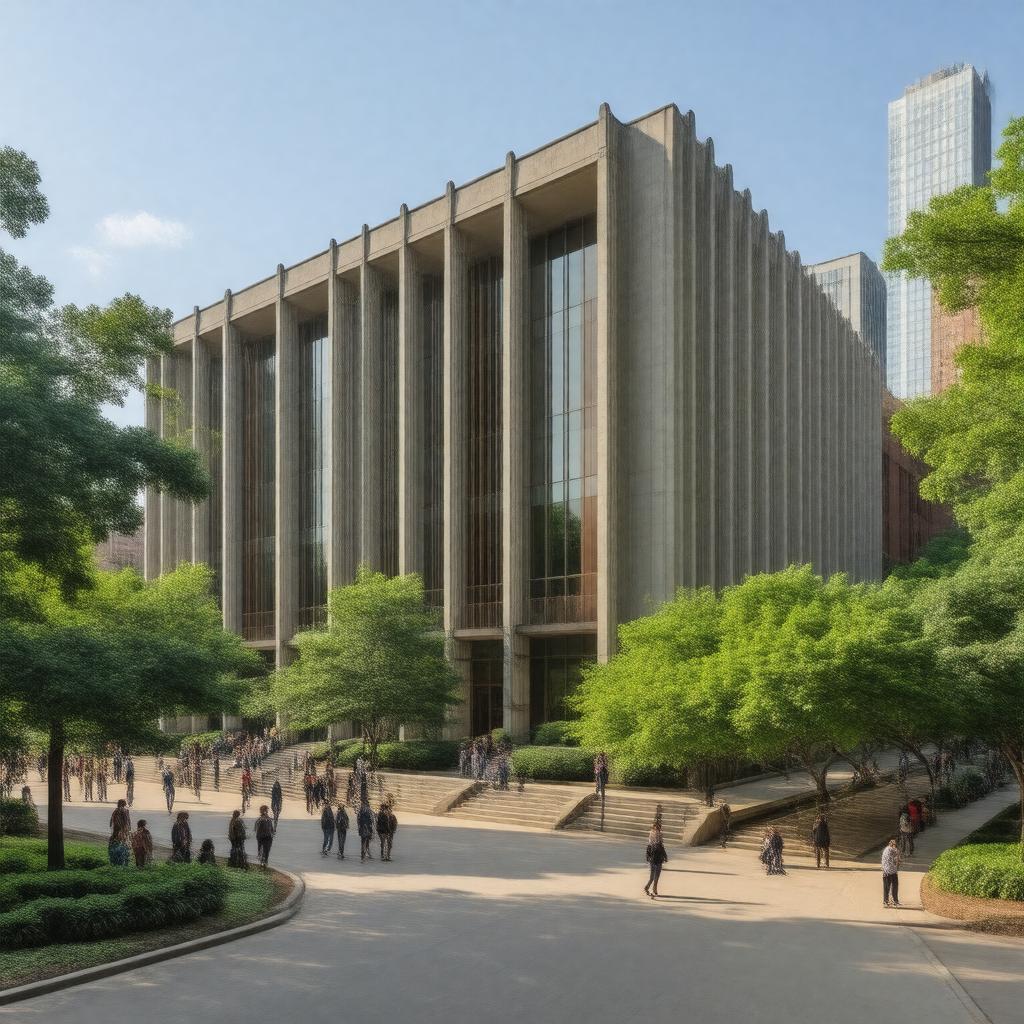 AI-created image of Harris School of Public Policy