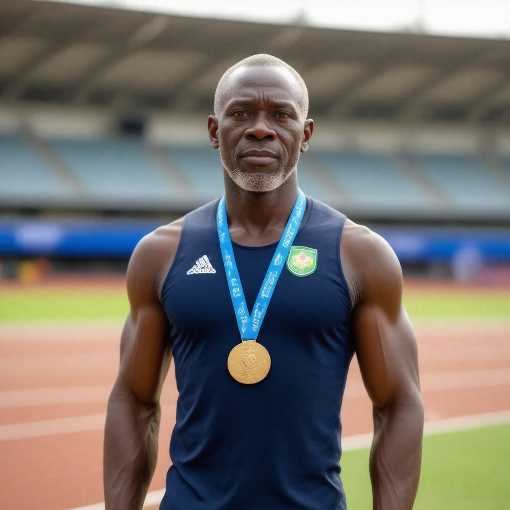 AI-created image of Harrison Dillard