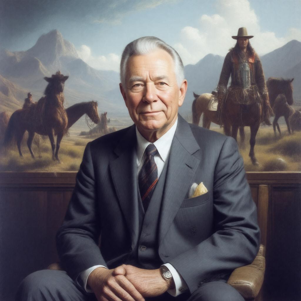 AI-created image of Harrison Eiteljorg