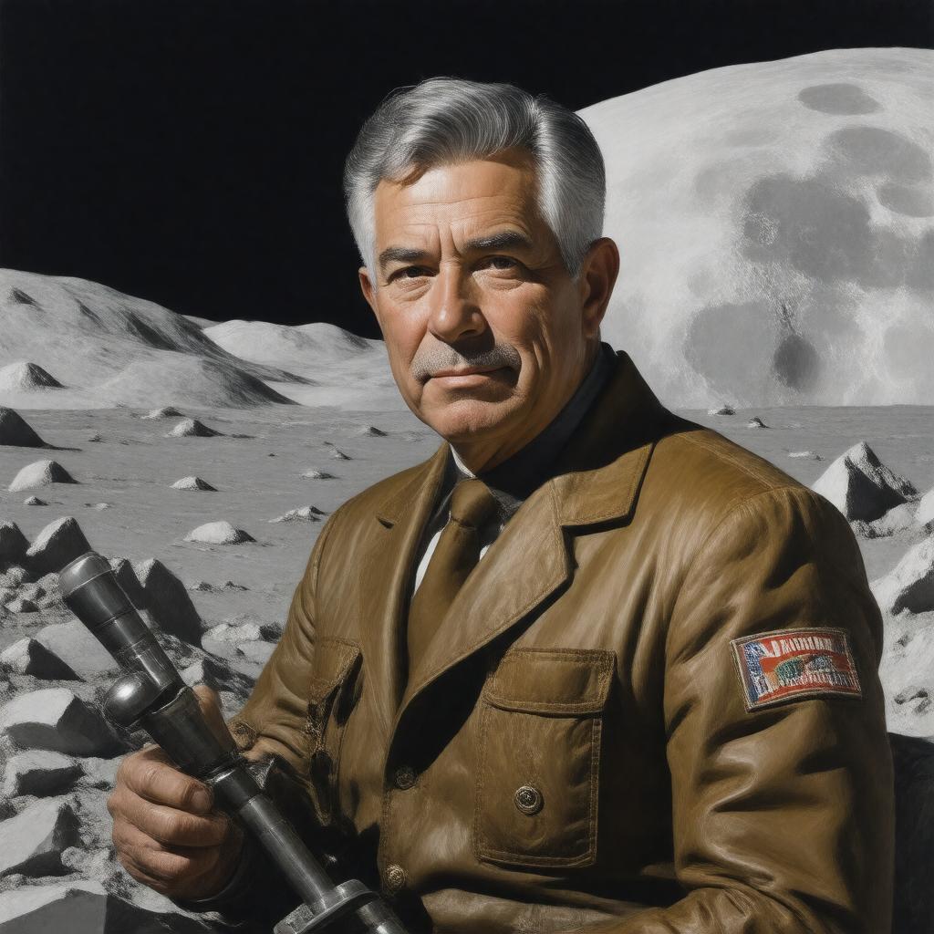 AI-created image of Harrison Hagan Schmitt