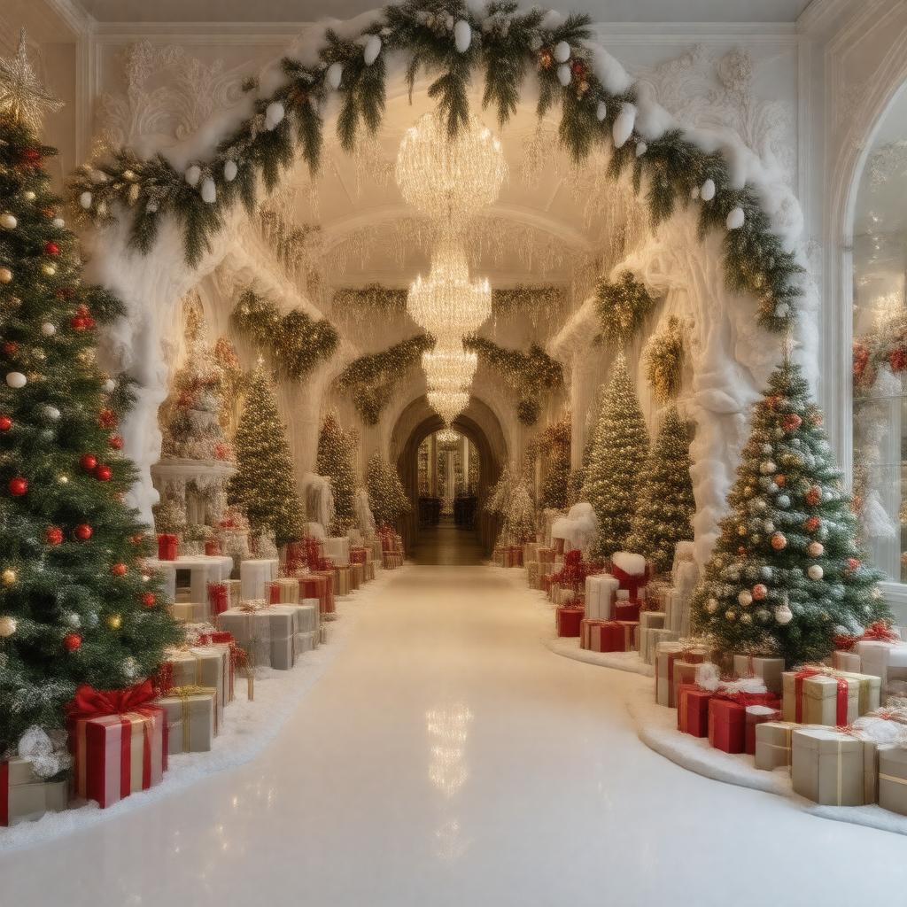 AI-created image of Harrods Christmas Grotto