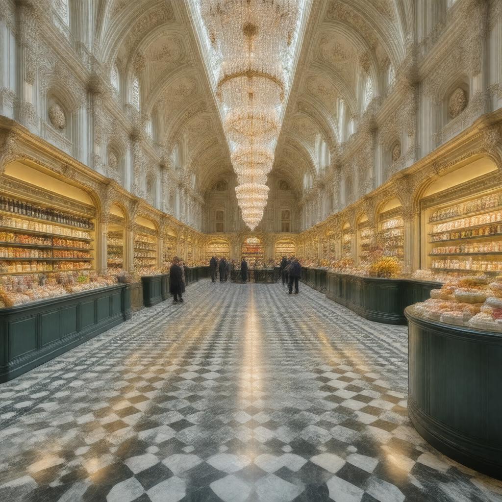 AI-created image of Harrods Food Halls