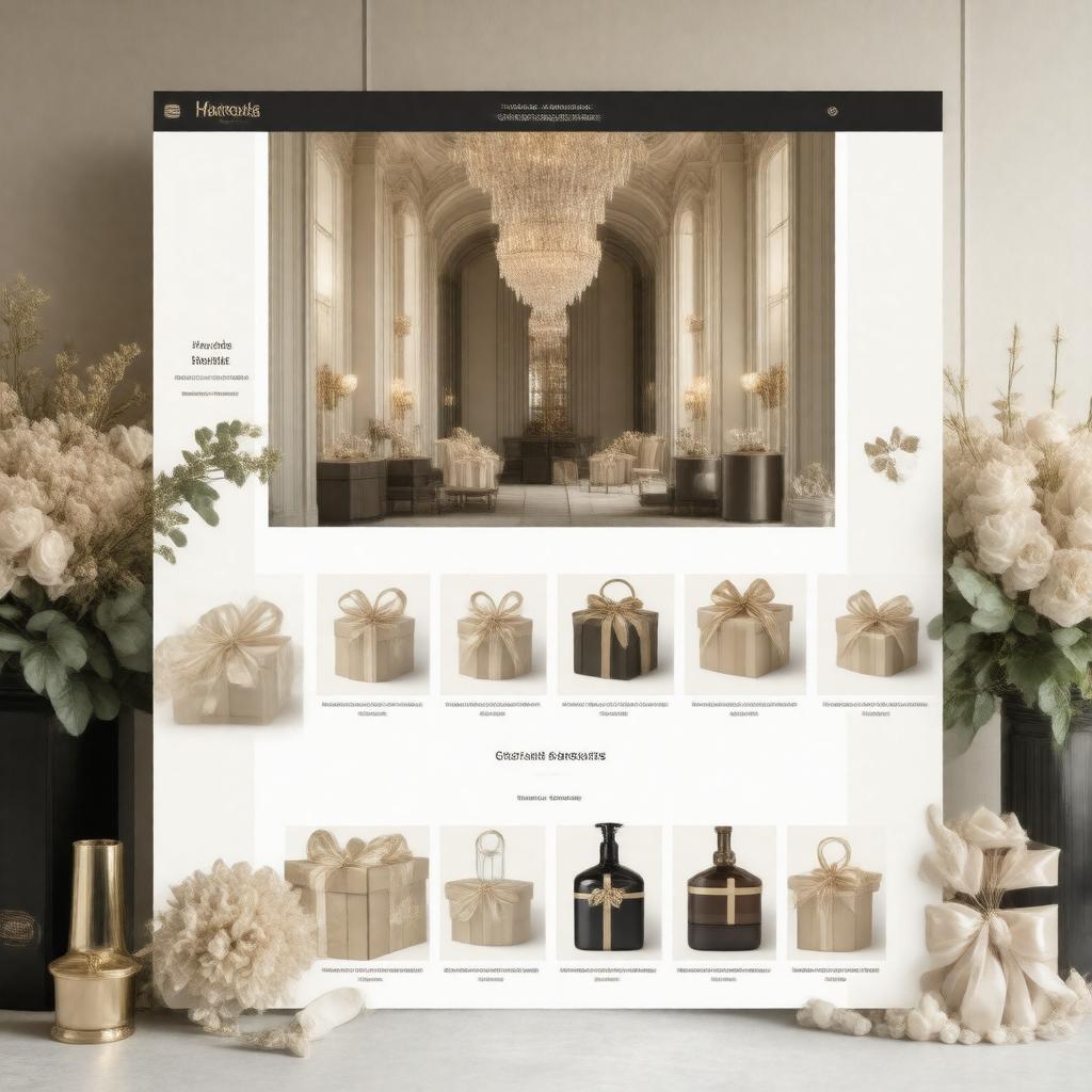 Click to view larger image AI-created image of Harrods Gift Registry
