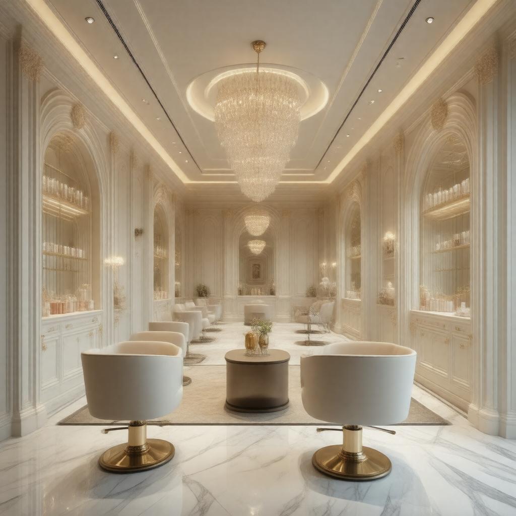 AI-created image of Harrods Hair & Beauty Salon