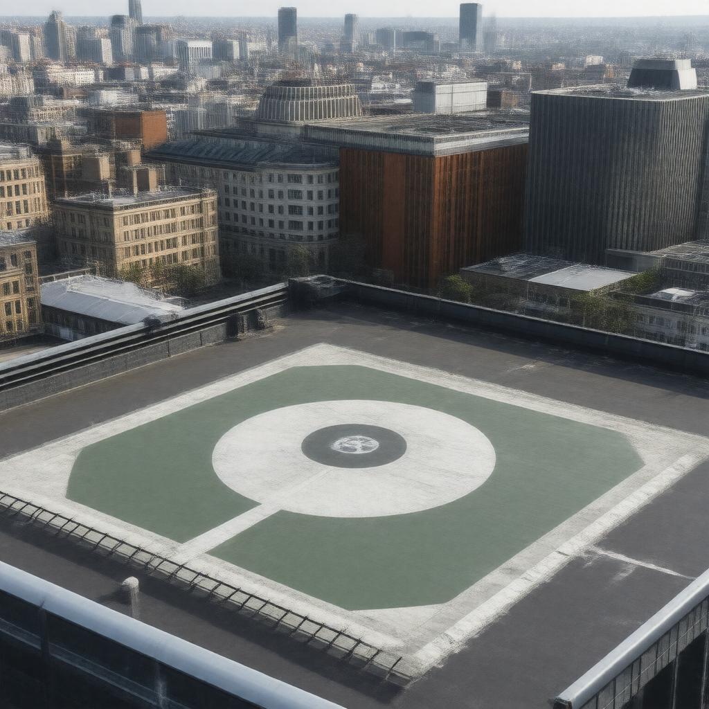AI-created image of Harrods Helipad