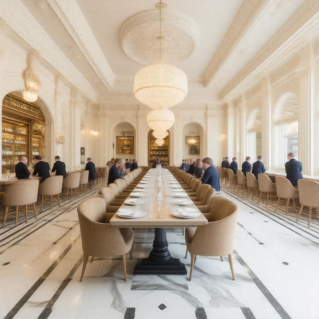 AI-created image of Harrods Staff Canteen