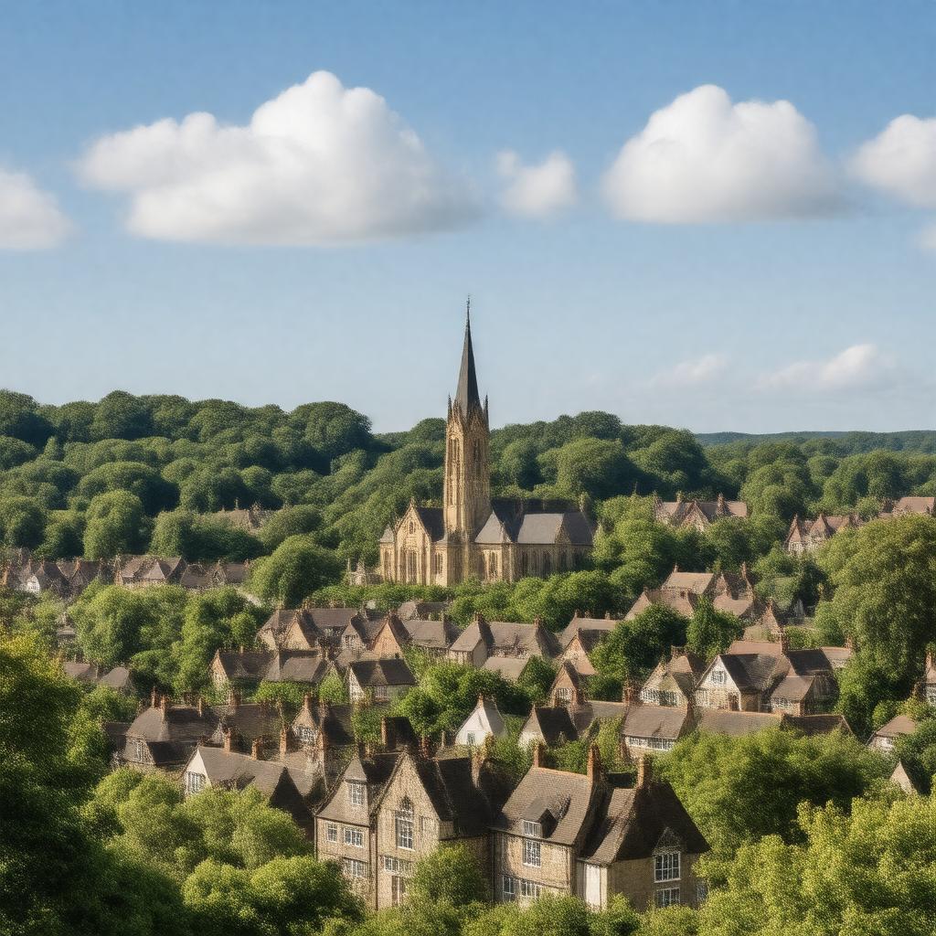 Click to view larger image AI-created image of Harrow-on-the-Hill