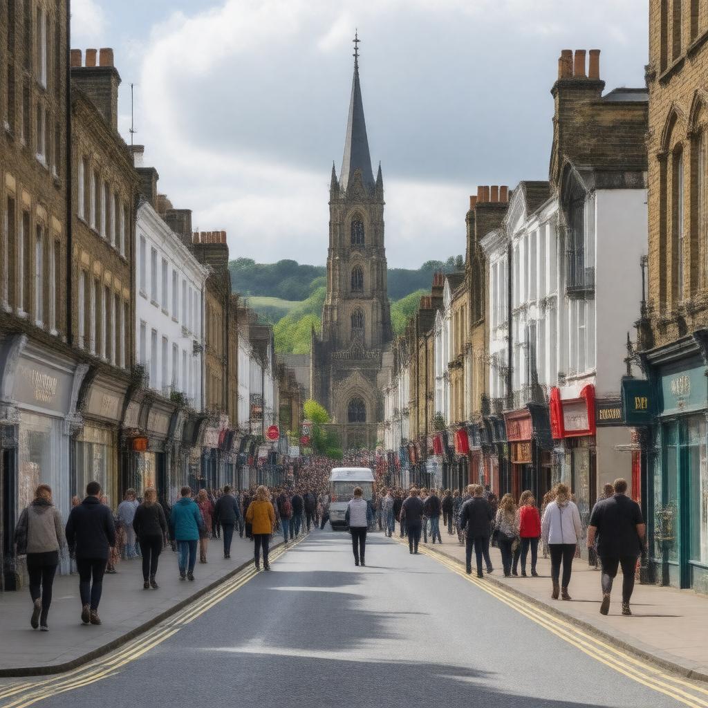 AI-created image of Harrow, London, England